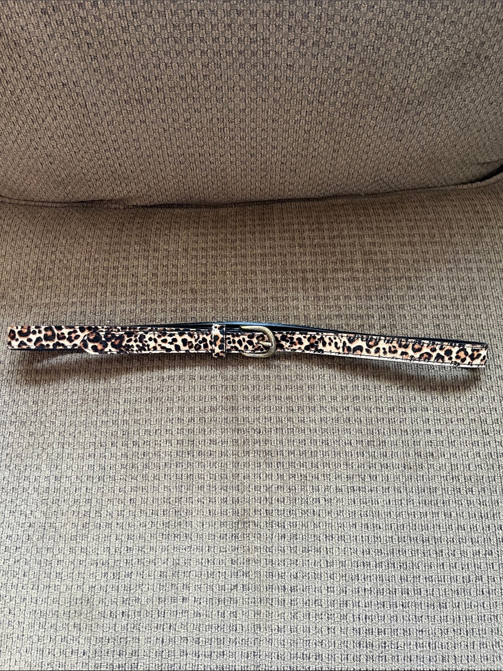 GAP Leopard Print Slim Women's Belt - Tan Black